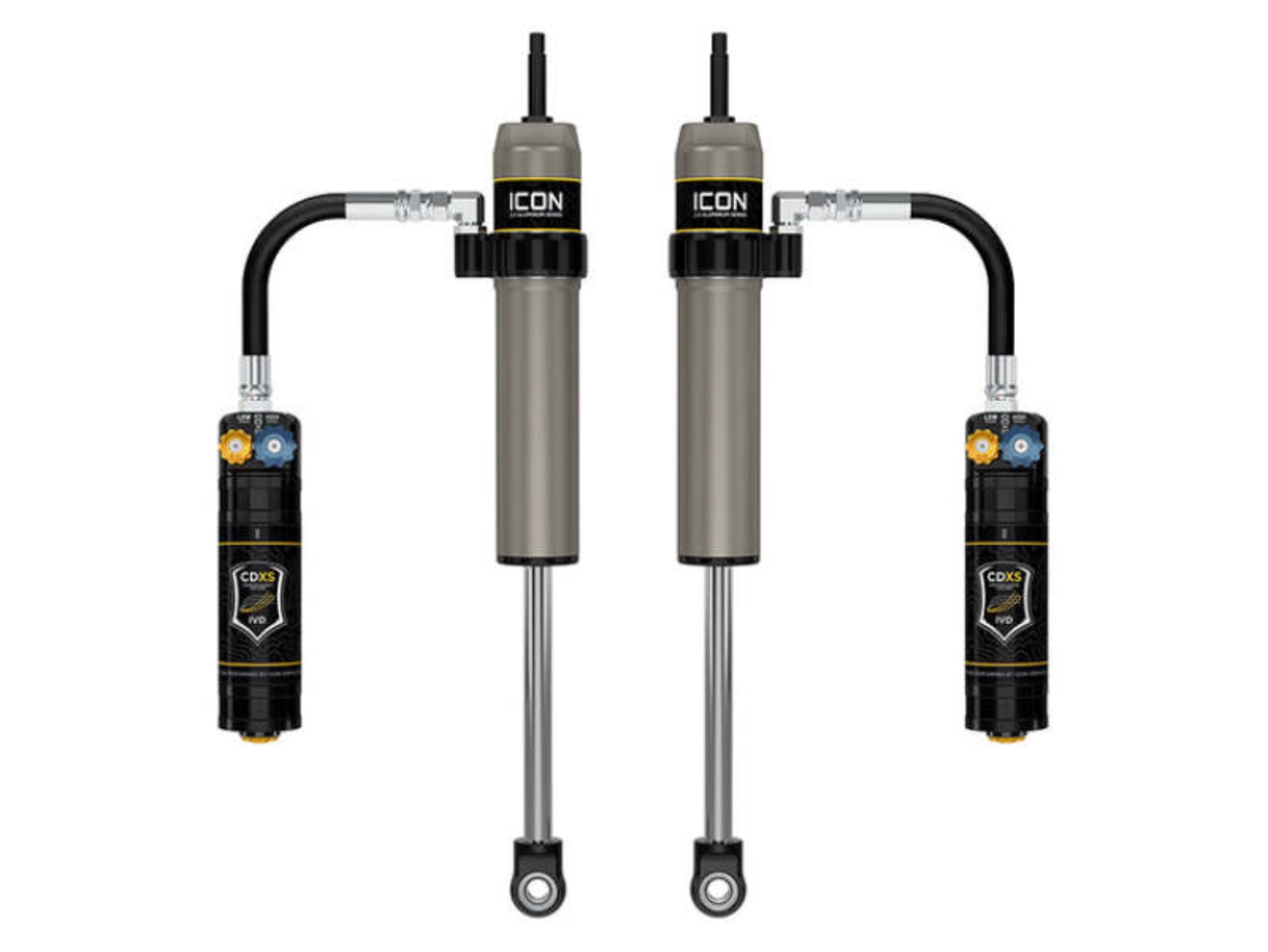 Picture of ICON 05-23 Toyota Tacoma 0-1.5in Lift Rear VS 2.5 Alum Remote Resi Shock Absorber w/ CDXS Pair