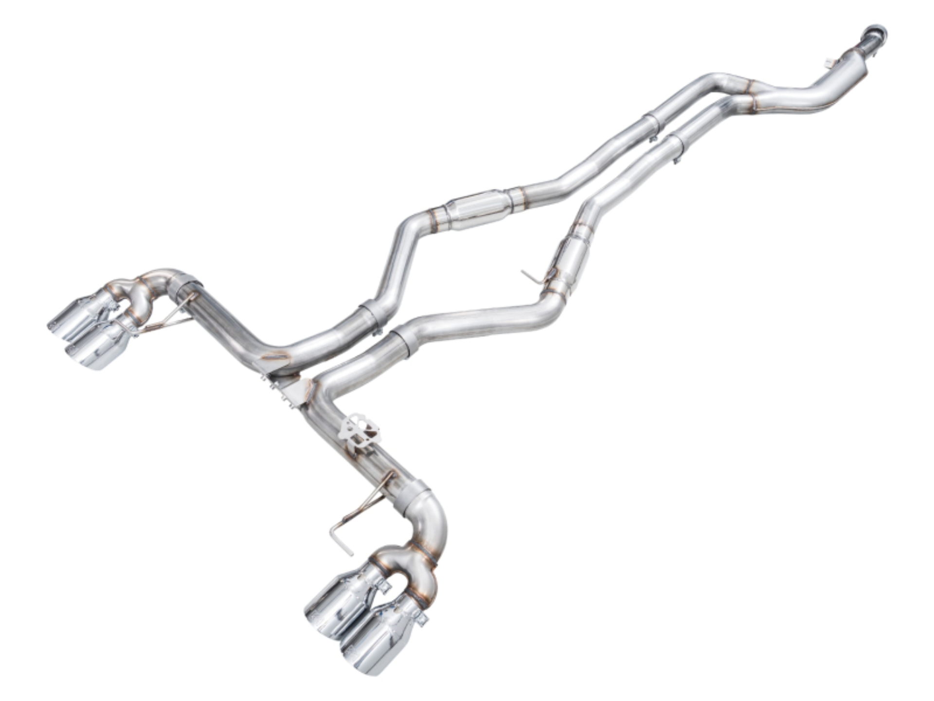 Picture of AWE Tuning 22-26 BMW M240i (G42) Track Edition Exhaust - Chrome Silver Tips