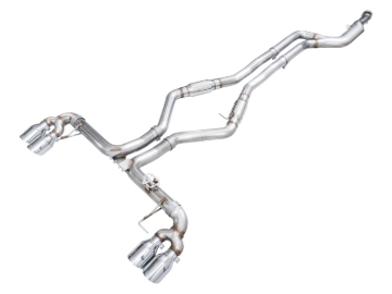 Picture of AWE Tuning 22-26 BMW M240i (G42) Track Edition Exhaust - Chrome Silver Tips