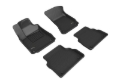 Picture of 3D MAXpider 2011-2017 Audi A8 Kagu 1st & 2nd Row Floormats - Black