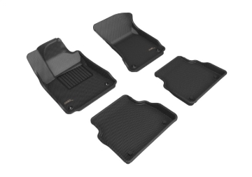 Picture of 3D MAXpider 2011-2017 Audi A8 Kagu 1st & 2nd Row Floormats - Black