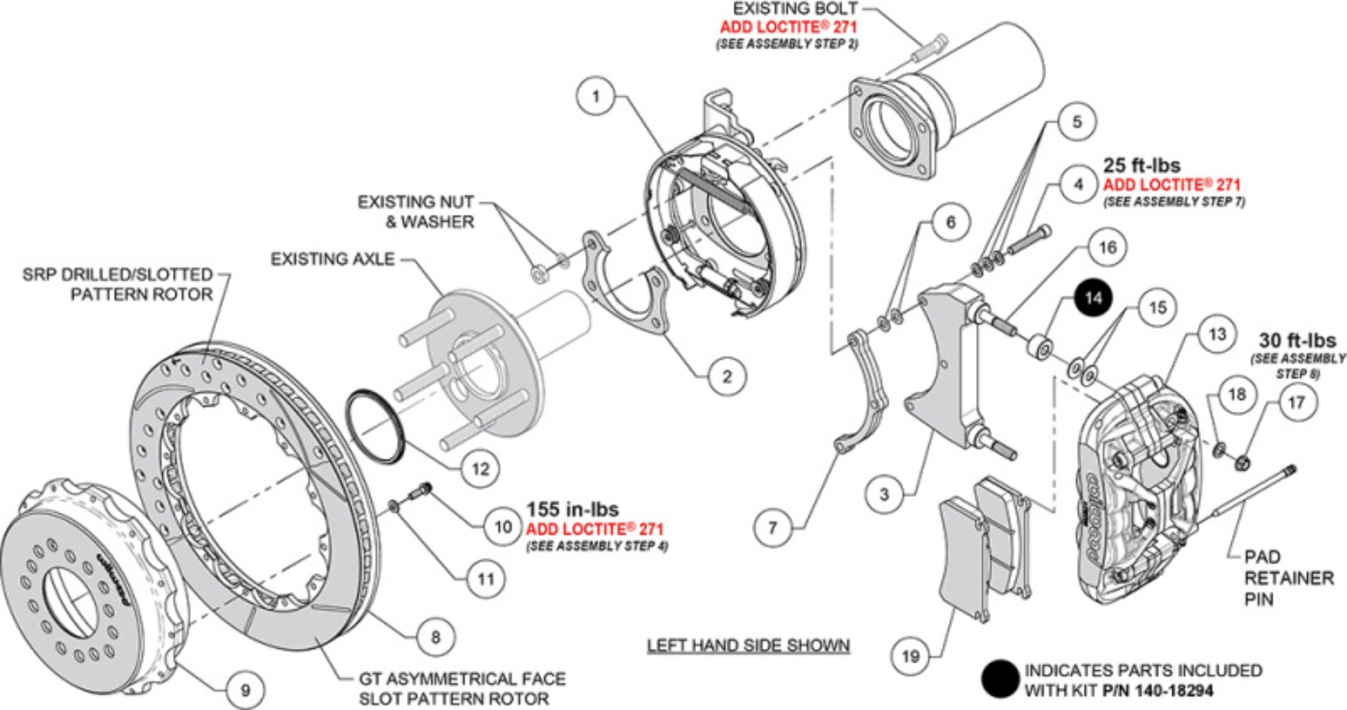Picture of Wilwood WIL Custom Big Brake Kits Rear - 140-18293-DR