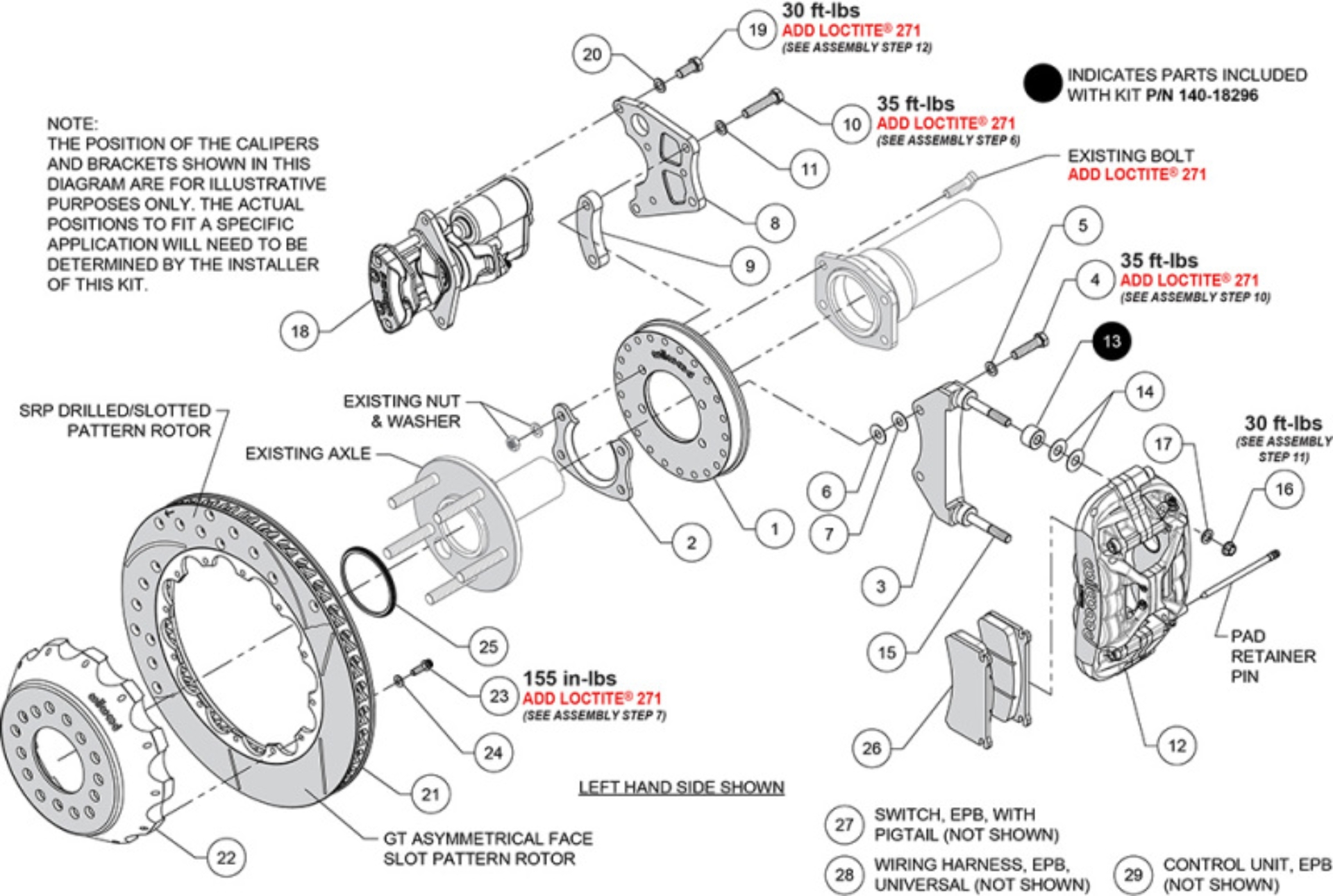 Picture of Wilwood WIL Custom Big Brake Kits Rear - 140-18296-D