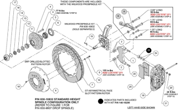 Picture of Wilwood kit front XRS6R wwe pro spindle 13.00 rotor SRP