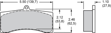 Picture of Wilwood pad 9728J ip polymatrix axle set