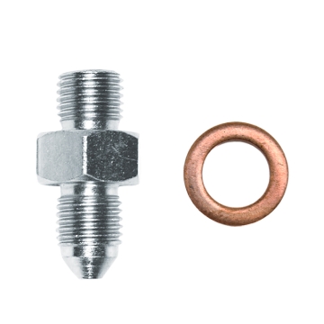 Picture of Wilwood fitting kit M/C outlet straight -3 to 3/8-24 male W/CRUSH washer