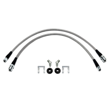 Picture of Wilwood flexline kit 22IN -3 W/ST M10X1.0 BF 45 deg 1/8-27 NPT