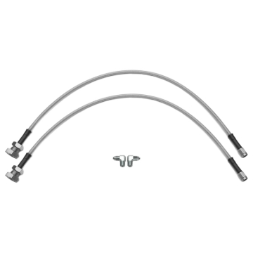 Picture of Wilwood flexline kit 24IN 3/8-24 to 90 deg with 5/8-26 male thread bulkhead