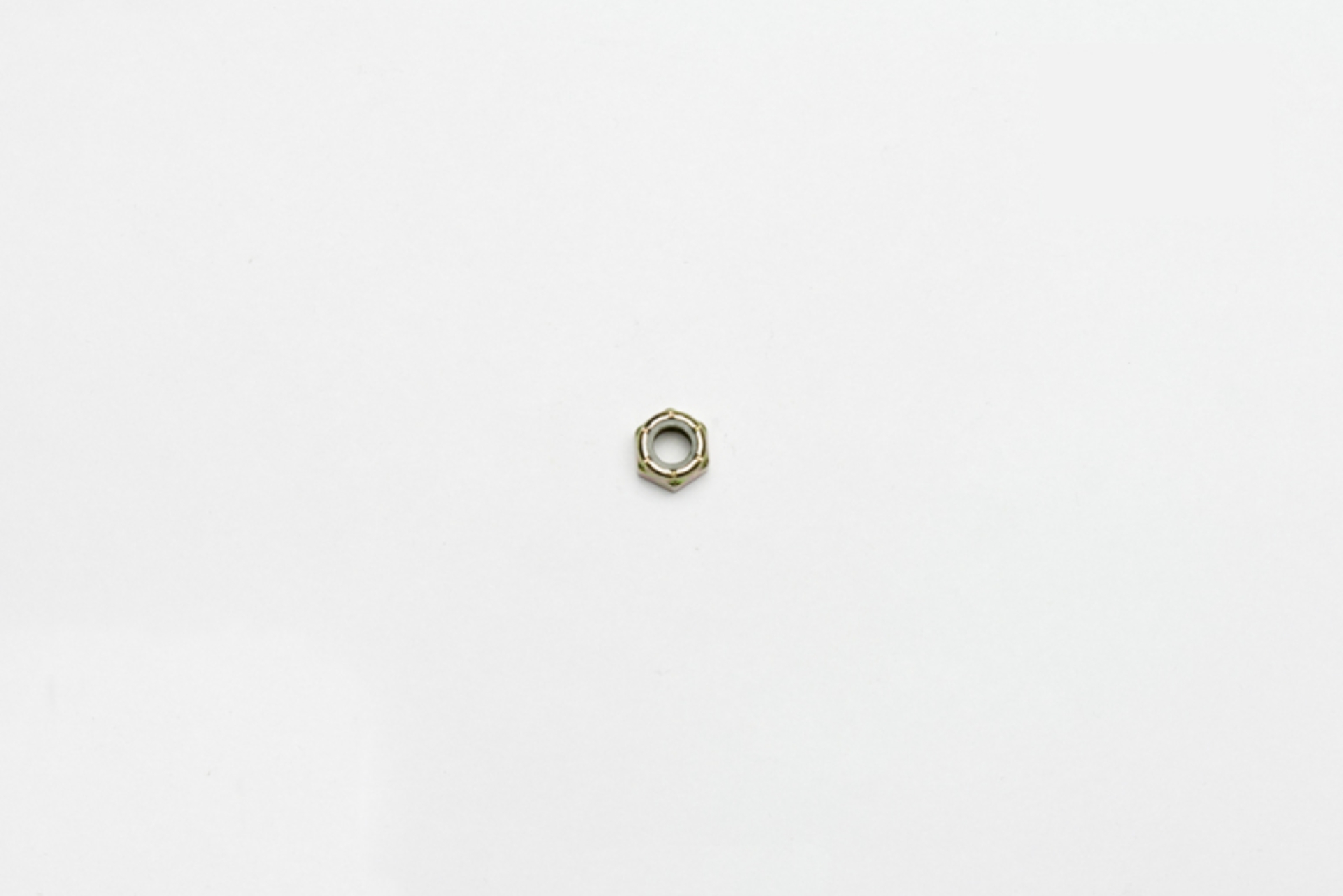 Picture of Wilwood nut 5/16-24 nylock shoulder std pattern zinc type ii gold