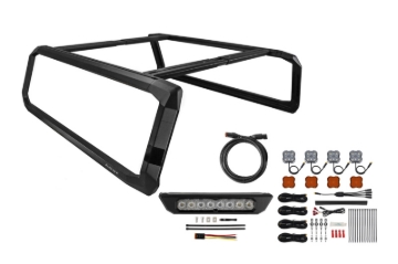 Picture of Diode Dynamics 08-25 Dodge Ram 2500/ Ford 2500 F250/ F-250 Super Duty IBEX D3 Bed Rack - Short Bed