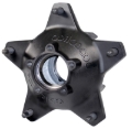 Picture of Wilwood hub starlite 55 std rear 1 ton bearing races black drilled stud