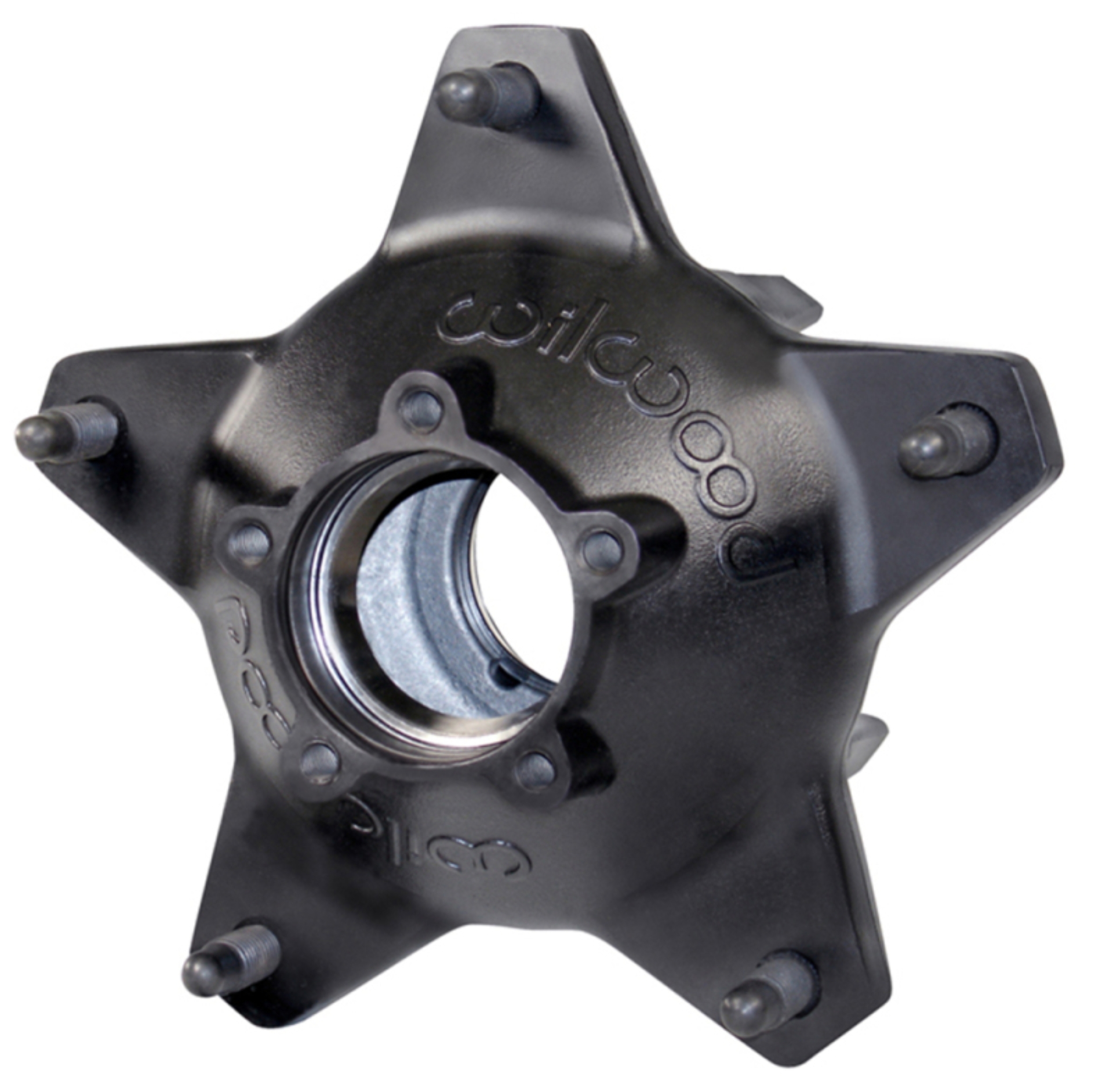 Picture of Wilwood hub starlite 55 std rear 1 ton bearing races black drilled stud
