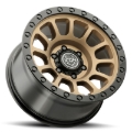 Picture of ICON Hulse 17x8.5 / 6x5.5 / 25mm / 5.75in BS Satin Bronze w/ Gloss Black Lip