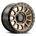 Picture of ICON Hulse 17x8.5 / 5x150 / 25mm / 5.75in BS Satin Bronze w/ Gloss Black Lip