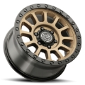 Picture of ICON Hulse 18x9 / 6x5.5 / 0mm / 5in BS Satin Bronze w/ Gloss Black Lip