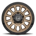 Picture of ICON Hulse 17x8.5 / 5x150 / 25mm / 5.75in BS Satin Bronze w/ Gloss Black Lip