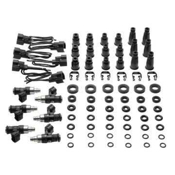 Picture of DeatschWerks Universal 6 Cylinder Import Injector Kit - Set of Six 2400cc Injectors