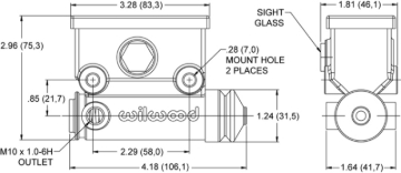 Picture of Wilwood Side Mount ATV M/C 19mm Bore L/H