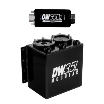 Picture of DeatschWerks 3.5L Modular Surge Tank (Incl. 1 DW350iL In-Line Fuel Pump)