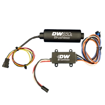 Picture of DeatschWerks DW650iL Series 650LPH In-Line External Fuel Pump w/ Single/Dual-Speed Controller