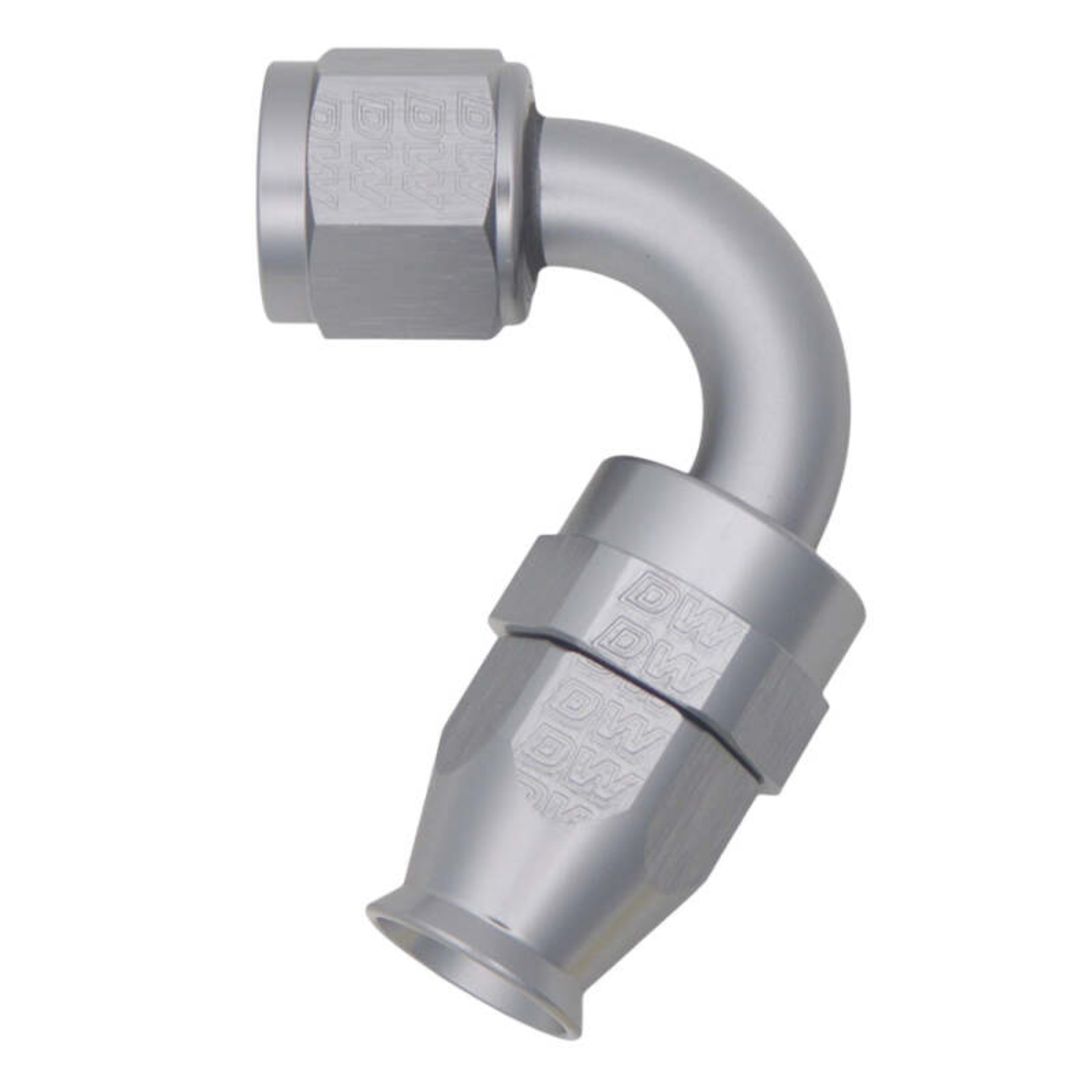 Picture of DeatschWerks 8AN Female Flare Swivel 120-degree Hose End - PTFE