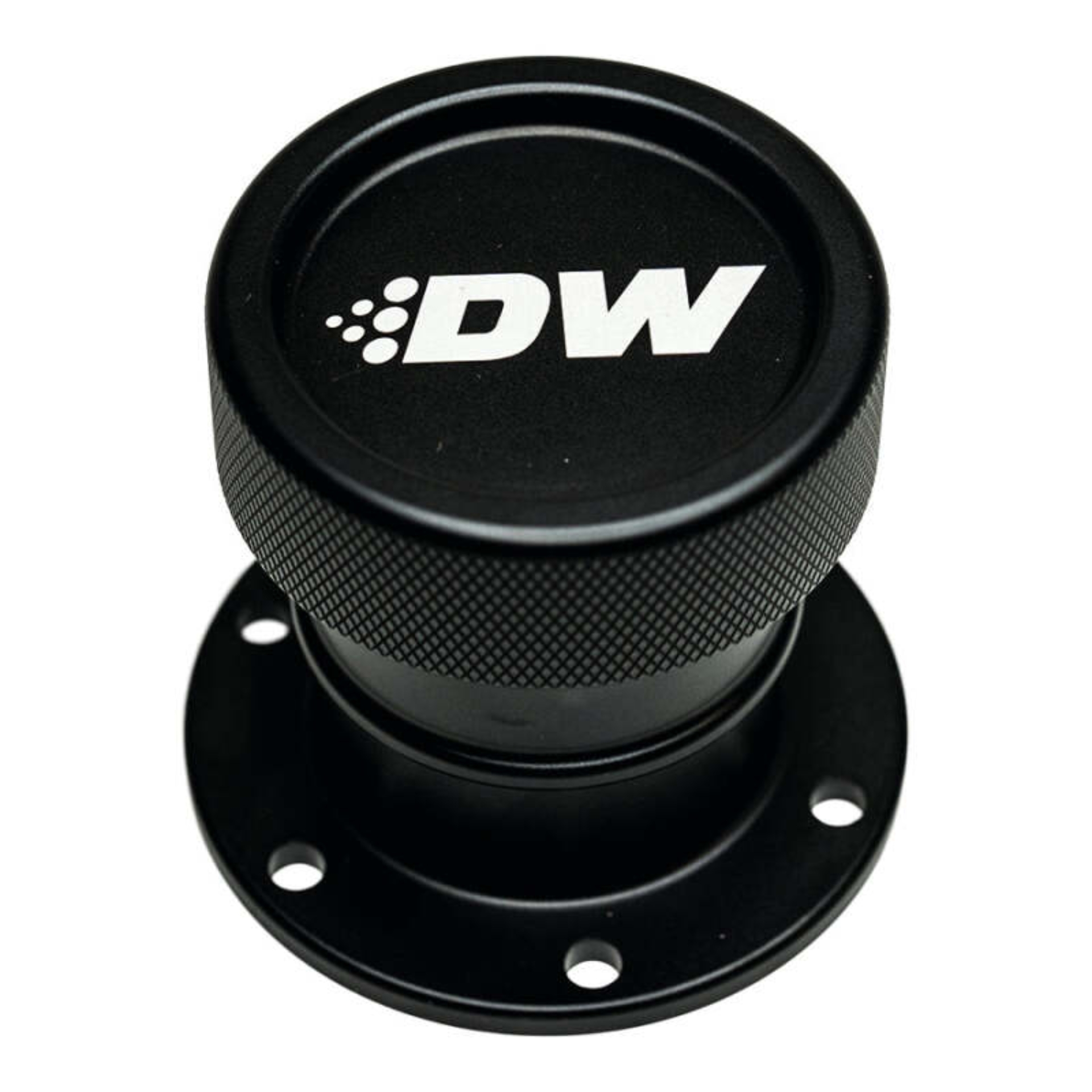 Picture of DeatschWerks Straight Filler Neck w/Cap - Matte Black