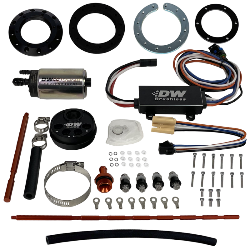 Picture of DeatschWerks Universal In-Tank Pump Mount w/ DW440 Brushless 415lph Fuel Pump & Controller