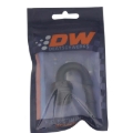 Picture of DeatschWerks 8AN ORB Male to 3/8in Male EFI Quick Connect Adapter 180-Degree - Anodized Matte Black