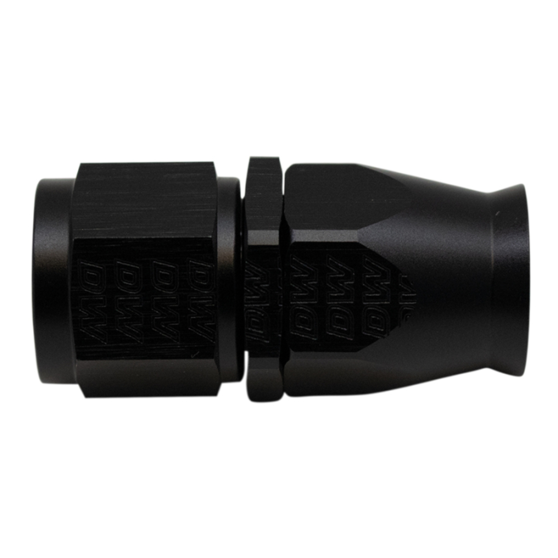 Picture of DeatschWerks 10AN Female Swivel Straight Hose End PTFE (Incl 1 Olive Insert) - Anodized Matte Black