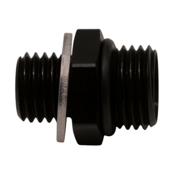 Picture of DeatschWerks 6AN ORB Male to M12 X 1.5 Metric Male (Incl O-Ring and Washer) - Anodized Matte Black