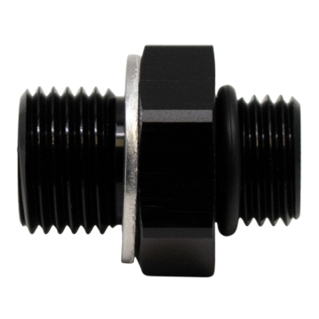 Picture of DeatschWerks 6AN ORB Male to M16 X 1.5 Metric Male (Incl O-Ring and Washer) - Anodized Matte Black