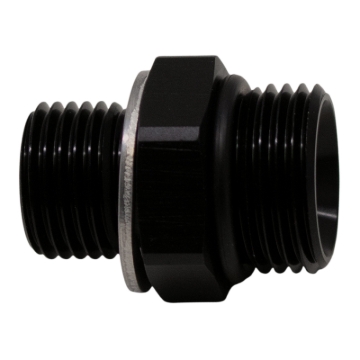 Picture of DeatschWerks 8AN ORB Male to M16 X 1.5 Metric Male (Incl O-Ring and Washer) - Anodized Matte Black