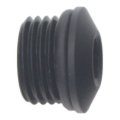 Picture of DeatschWerks 6AN ORB Male Plug Low Profile Internal Allen/Hex (Incl O-Ring) - Anodized Matte Black