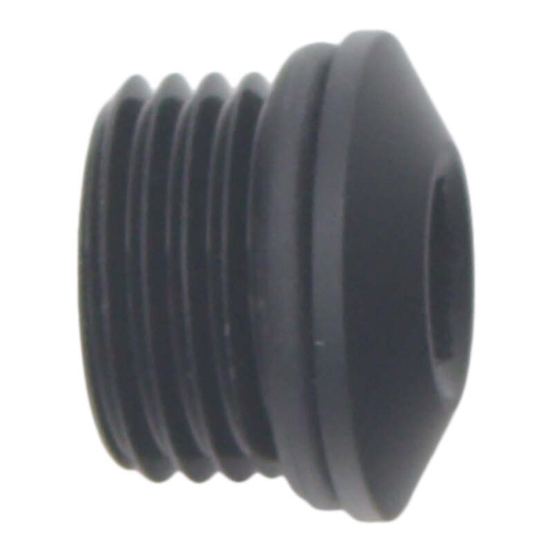 Picture of DeatschWerks 6AN ORB Male Plug Low Profile Internal Allen/Hex (Incl O-Ring) - Anodized Matte Black