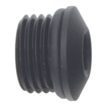 Picture of DeatschWerks 6AN ORB Male Plug Low Profile Internal Allen/Hex (Incl O-Ring) - Anodized Matte Black