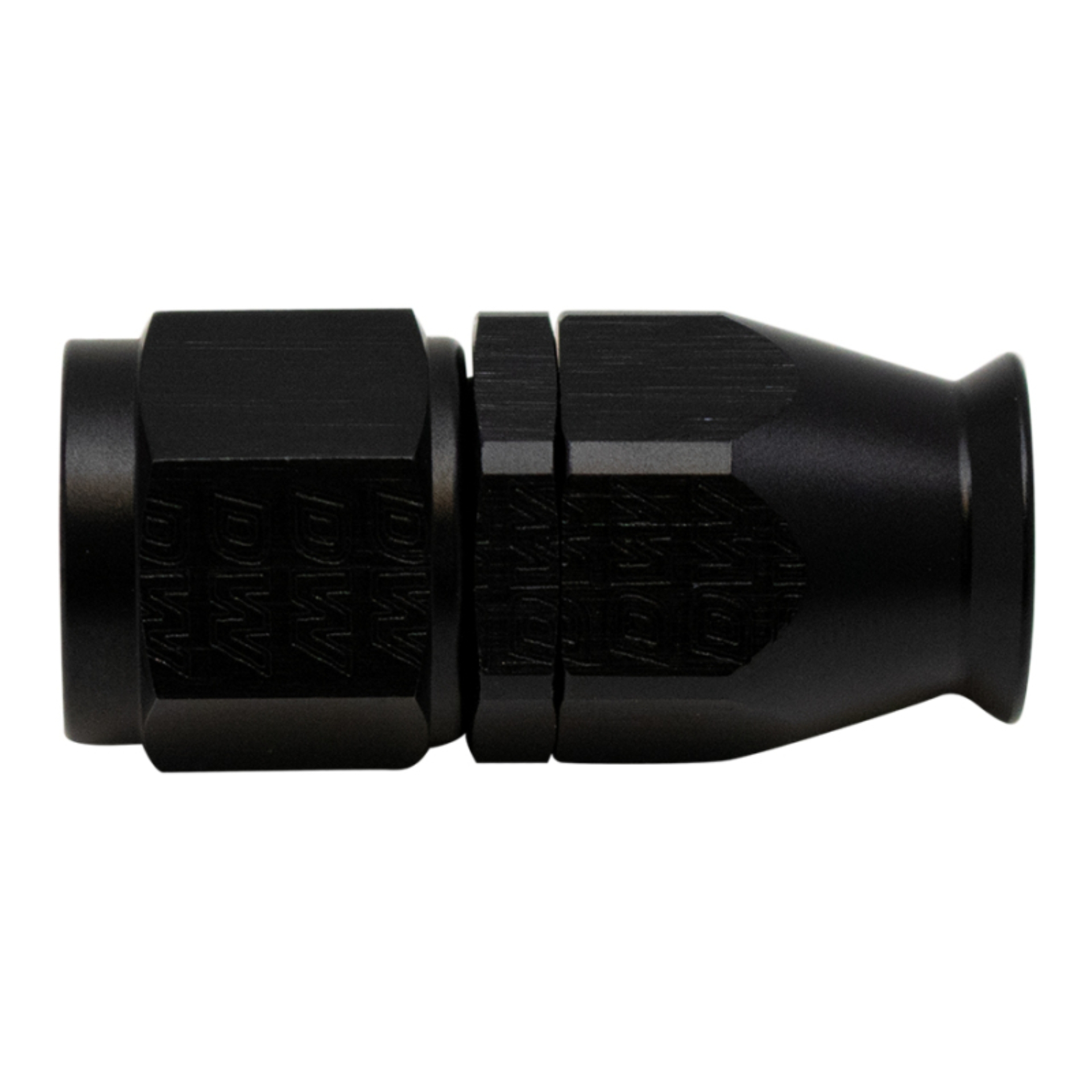 Picture of DeatschWerks 8AN Female Swivel Straight Hose End PTFE (Incl 1 Olive Insert) - Anodized Matte Black