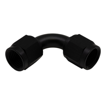 Picture of DeatschWerks 6AN Flare Female Swivel 90-Degree to 6AN Flare Female Swivel - Anodized Matte Black