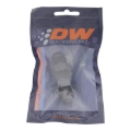 Picture of DeatschWerks 8AN Male Flare to 8AN Male Flare Bulkhead Adapter (Incl Nut) - Anodized Matte Black