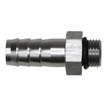 Picture of DeatschWerks 6AN ORB Male to 1/2in Male Triple Barb Fitting (Incl O-Ring) - Anodized DW Titanium