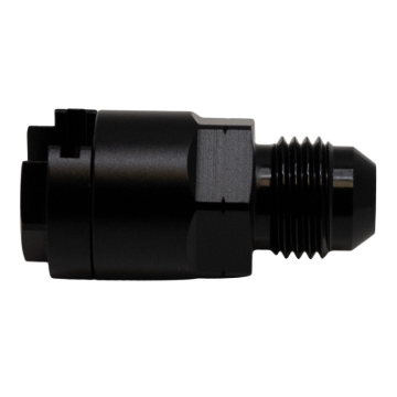 Picture of DeatschWerks 6AN Male Flare to 5/16in Female EFI Quick Connect Adapter - Anodized Matte Black