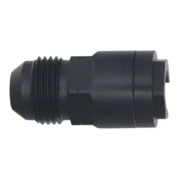 Picture of DeatschWerks 8AN Male Flare to 3/8in Female EFI Quick Connect Adapter - Anodized DW Titanium