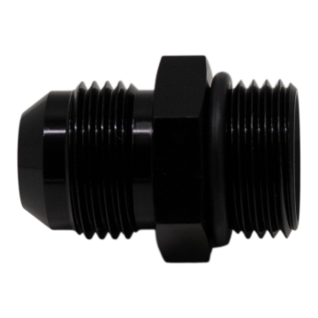 Picture of DeatschWerks 10AN ORB Male to 10 AN Male Flare Adapter (Incl O-Ring) - Anodized Matte Black