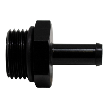 Picture of DeatschWerks 8AN ORB Male to 5/16in Male Barb Fitting (Incl O-Ring) - Anodized Matte Black