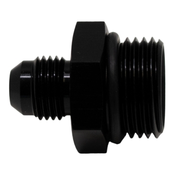 Picture of DeatschWerks 10AN ORB Male to 6AN Male Flare Adapter (Incl O-Ring) - Anodized Matte Black