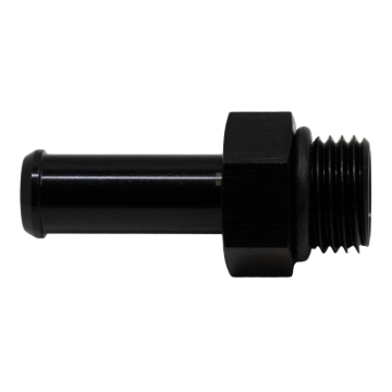 Picture of DeatschWerks 6AN ORB Male to 3/8in Male Barb Fitting (Incl O-Ring) - Anodized Matte Black