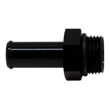 Picture of DeatschWerks 8AN ORB Male to 1/2in Male Barb Fitting (Incl O-Ring) - Anodized Matte Black