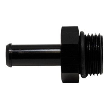 Picture of DeatschWerks 8AN ORB Male to 3/8in Male Barb Fitting (Incl O-Ring) - Anodized Matte Black