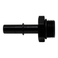 Picture of DeatschWerks 8AN ORB Male to 3/8in Male EFI Quick Connect Adapter - Anodized Matte Black