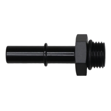 Picture of DeatschWerks 6AN ORB Male to 3/8in Male EFI Quick Connect Adapter - Anodized Matte Black