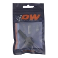 Picture of DeatschWerks 8AN ORB Male to 3/8in Male EFI Quick Connect Adapter - Anodized Matte Black